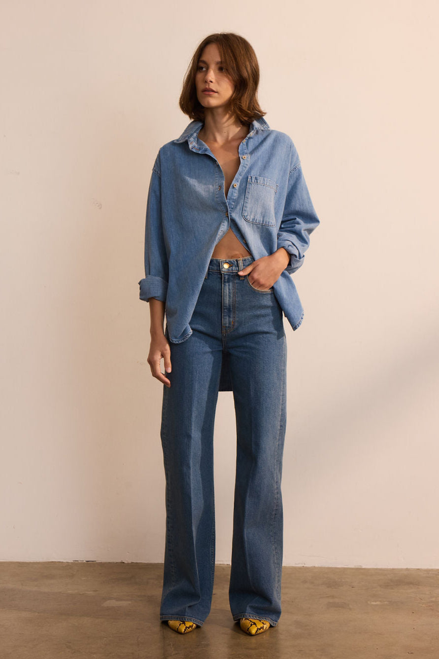 The Crease Jean in Flat Crease Front