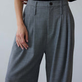 The Triple Pleat Trouser in Pepper