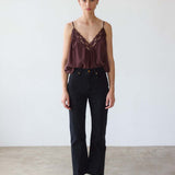 The Deep V Cami in Burgundy