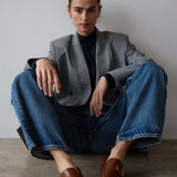 The Buckle Loafer in Brown