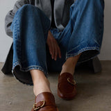 The Buckle Loafer in Brown