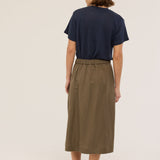 The Apron Skirt in Khaki