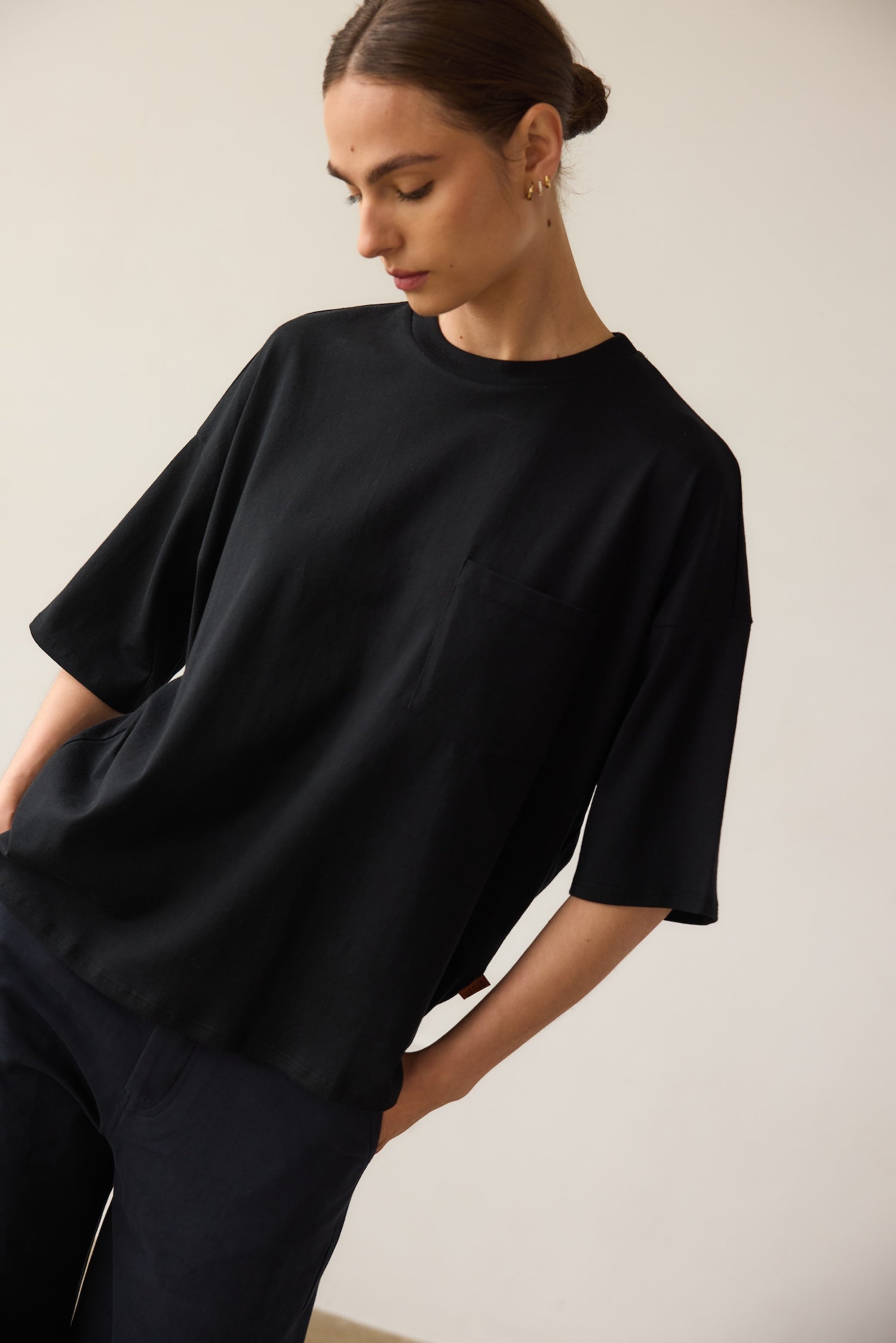 The Boxy Tee in Black