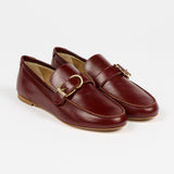 The Buckle Loafer in Oxblood