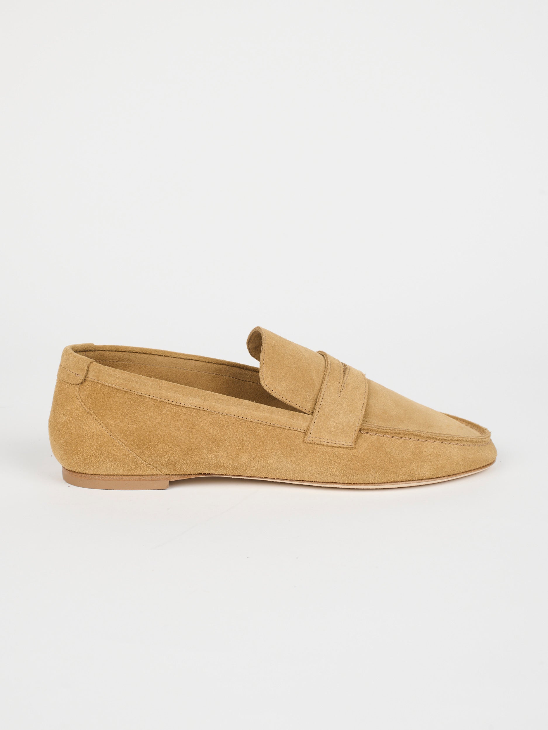 The Unlined Penny Loafer in Ambra