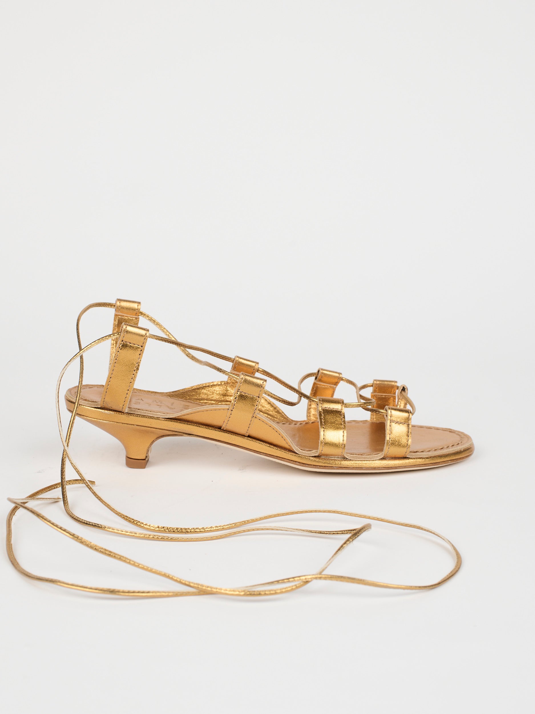 The Sparta Heel in Metallic Bronze