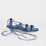 The Sparta Heel in Metallic Blue