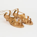 The Sparta Heel in Metallic Bronze
