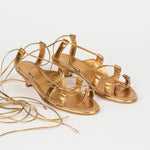 The Sparta Heel in Metallic Bronze