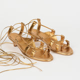 The Sparta Heel in Metallic Bronze