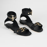 The Gladiator Sandal in Black