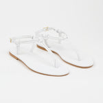 The Knot Sandal in White