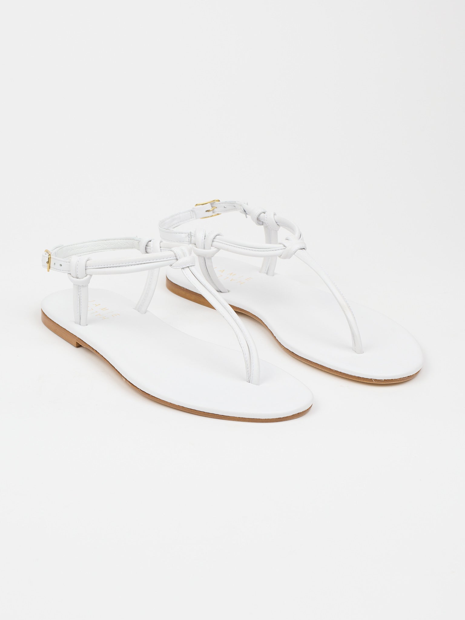 The Knot Sandal in White