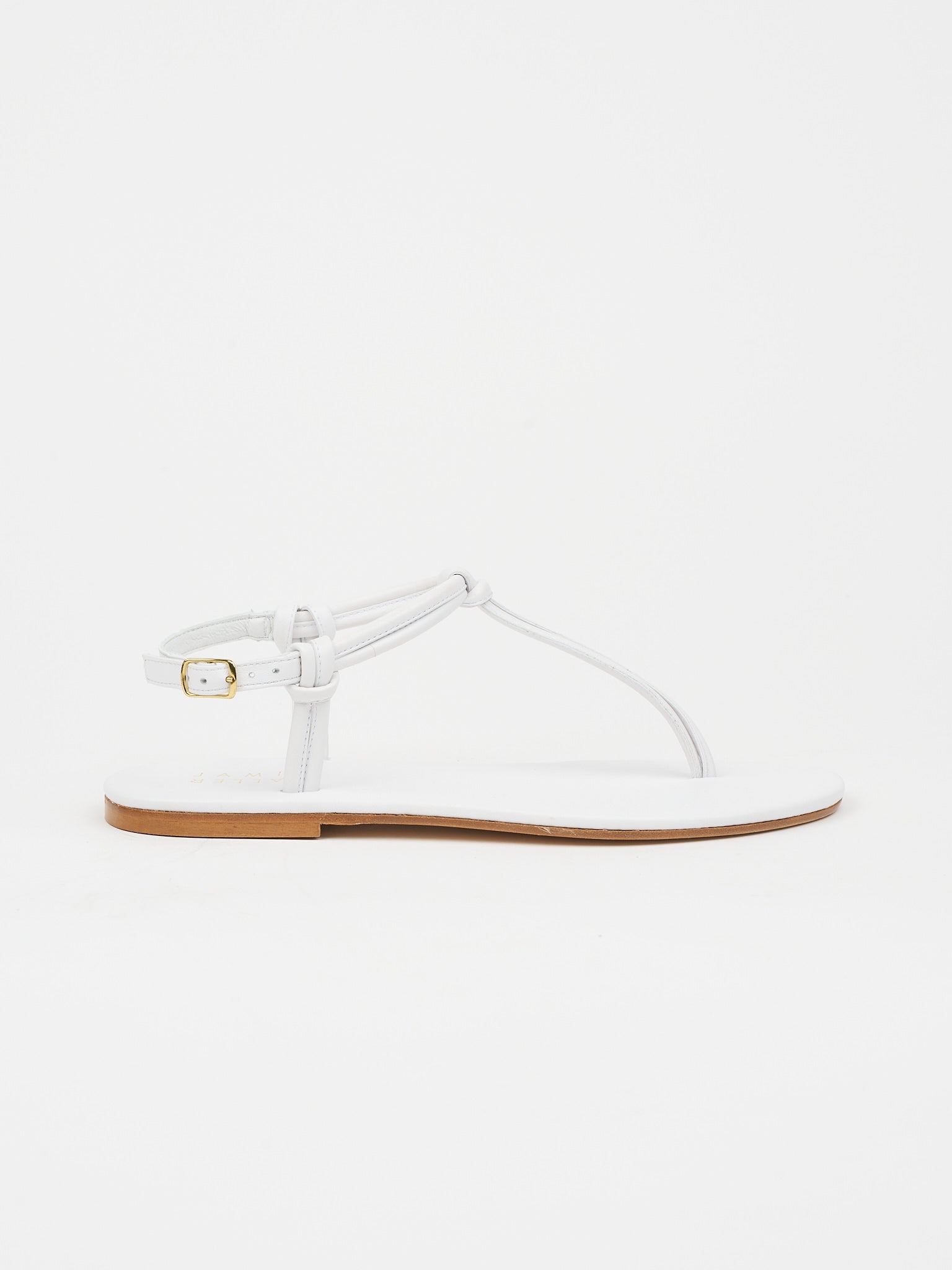 The Knot Sandal in White