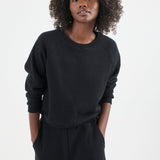 The Arc Lounge Pant. On body front - Jamie Haller