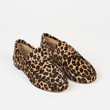 The Penny Loafer in Ponyhair Leopard Angled Front