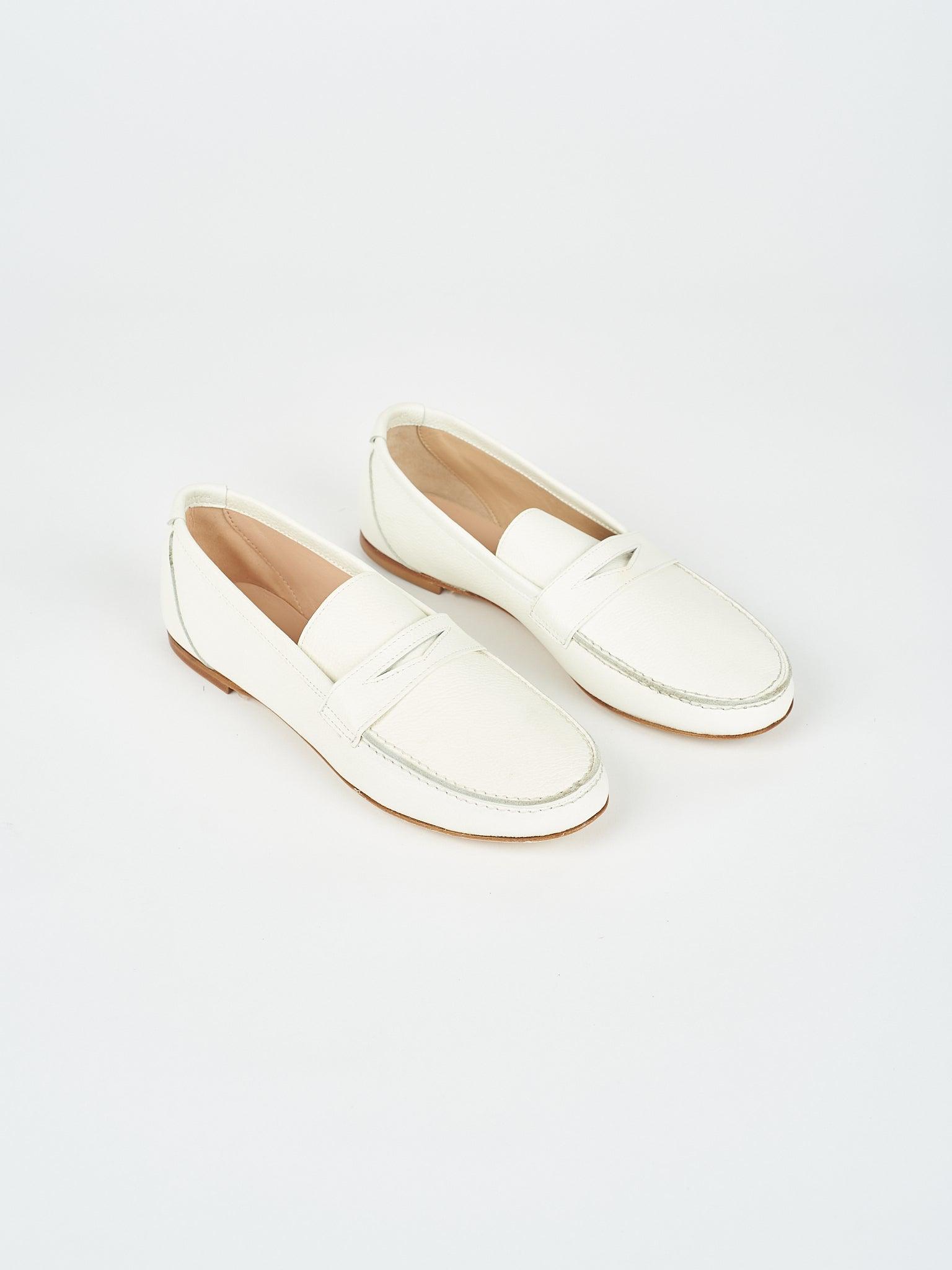 The Penny Loafer in White - Jamie Haller