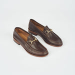 Bit Loafer in Castagno Angled Front View