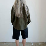 The Finished Hem Short in Washed Black