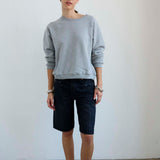 The Finished Hem Short in Washed Black