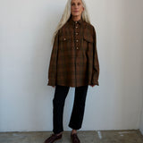 The Big Shirt Flannel in Browns