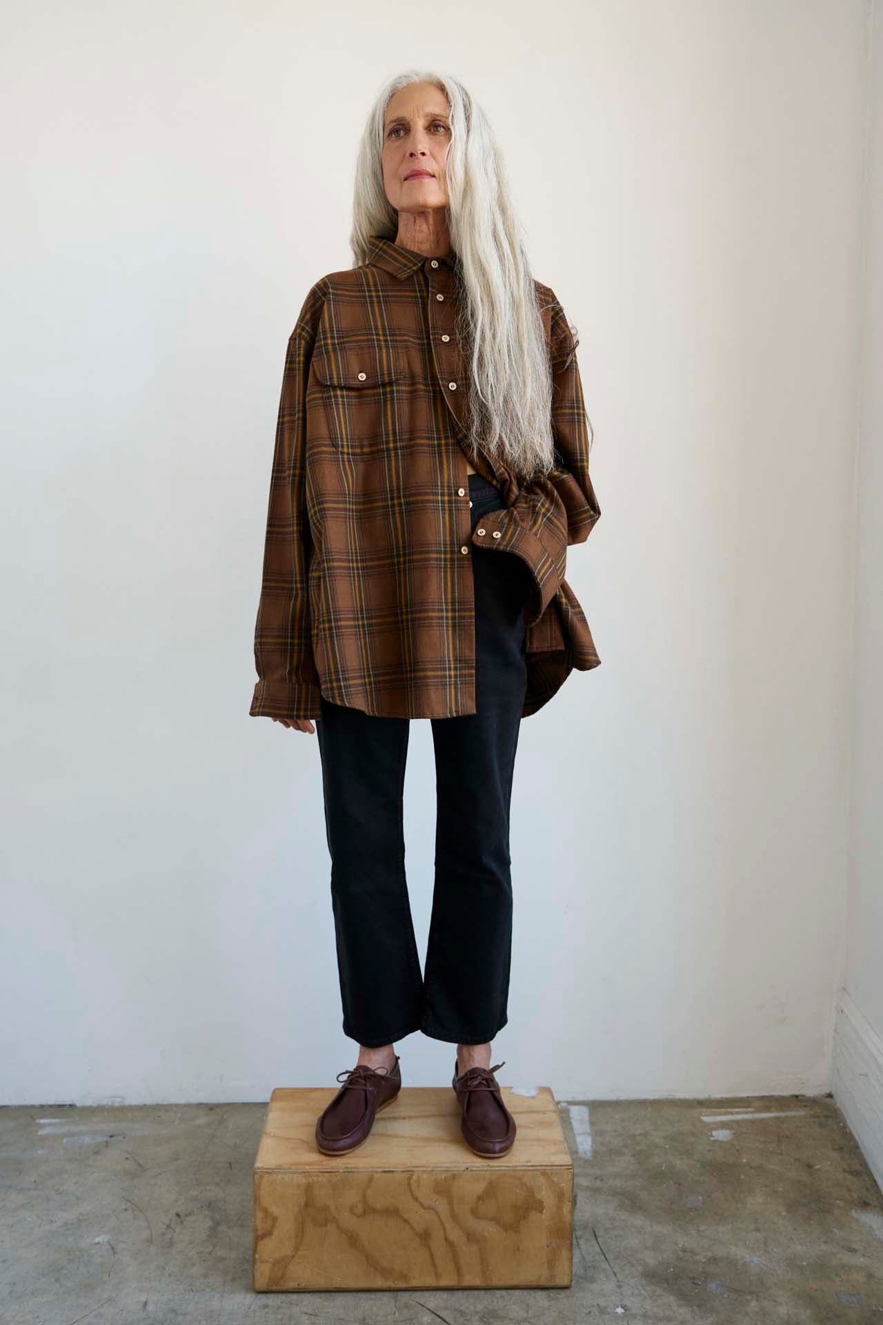 The Big Shirt Flannel in Browns