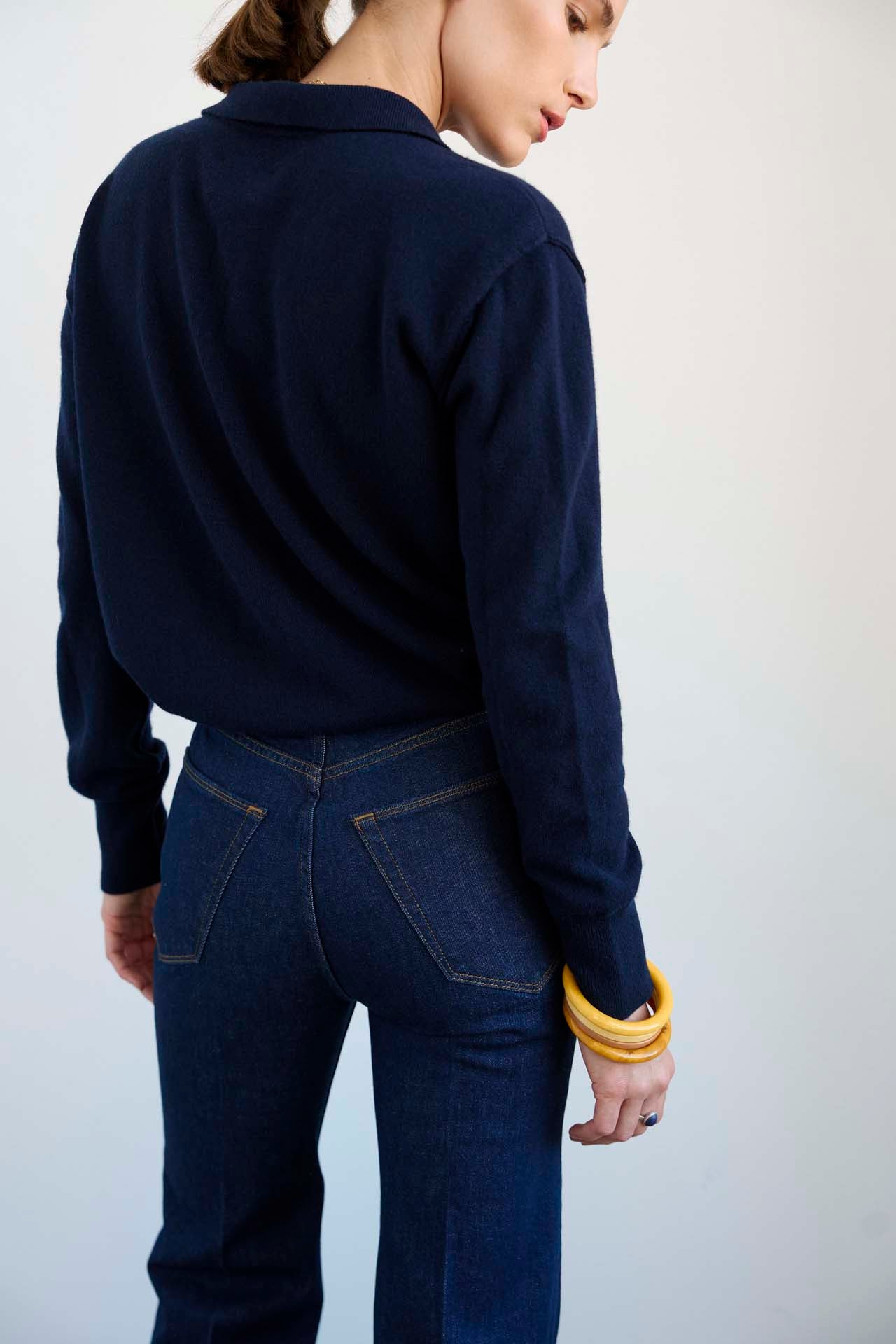 The Crease Jean in Raw Rinse