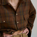 The Big Shirt Flannel in Browns