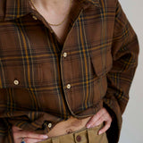 The Big Shirt Flannel in Browns