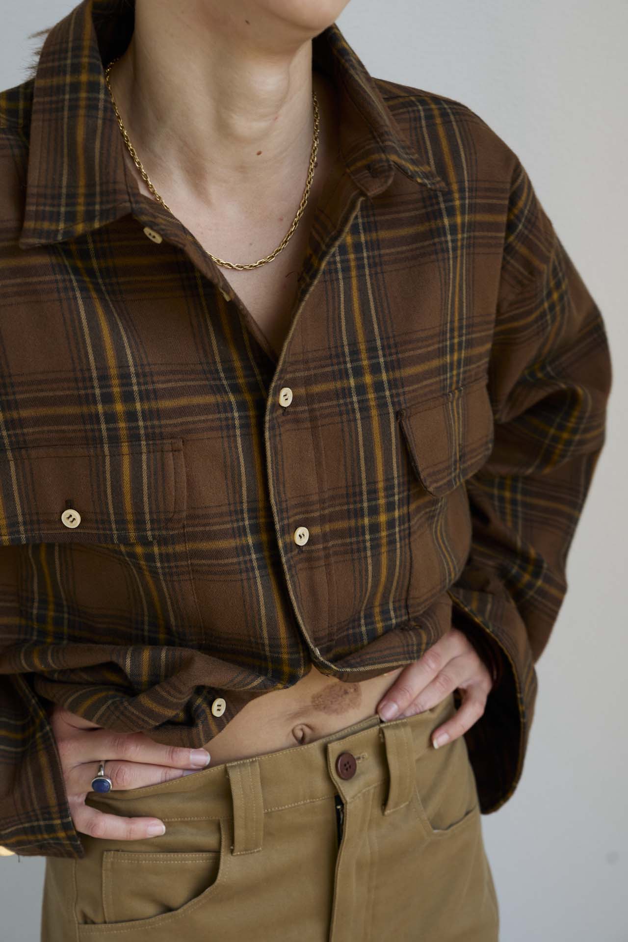 The Big Shirt Flannel in Browns