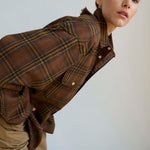 The Big Shirt Flannel in Browns