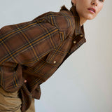 The Big Shirt Flannel in Browns