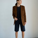 The Finished Hem Short in Washed Black