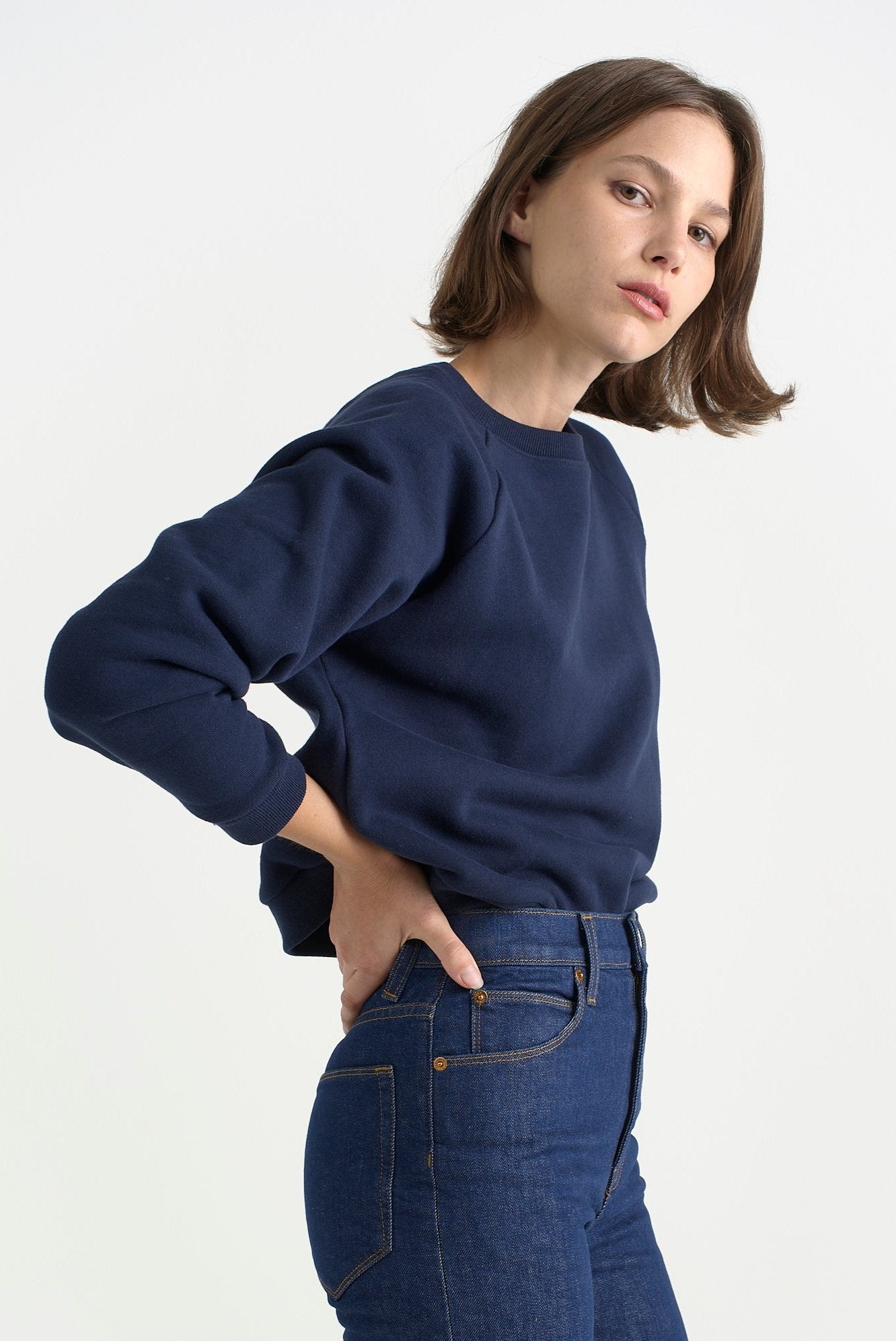 The Daily Sweatshirt in Navy - Jamie Haller