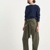 The Everything Pant in Olive. On body front side - Jamie Haller