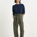 The Everything Pant in Olive. On body front - Jamie Haller