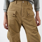 The Fatigues in Chestnut Detail Front
