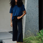 The Penny Loafer in Clove Suede on Figure Standing