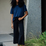 The Penny Loafer in Clove Suede on Figure Standing