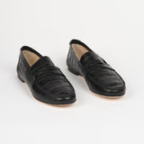 The Penny Loafer in Black Croc - Jamie Haller