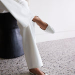 The Slingback in White Detail 