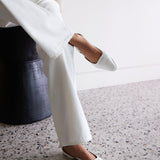 The Slingback in White Detail 