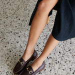 Bit Loafer in Castagno on Body Angled View