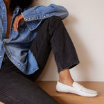 The Penny Loafer in White - Jamie Haller