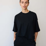 The Boxy Tee in Black