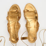 The Sparta Heel in Metallic Bronze