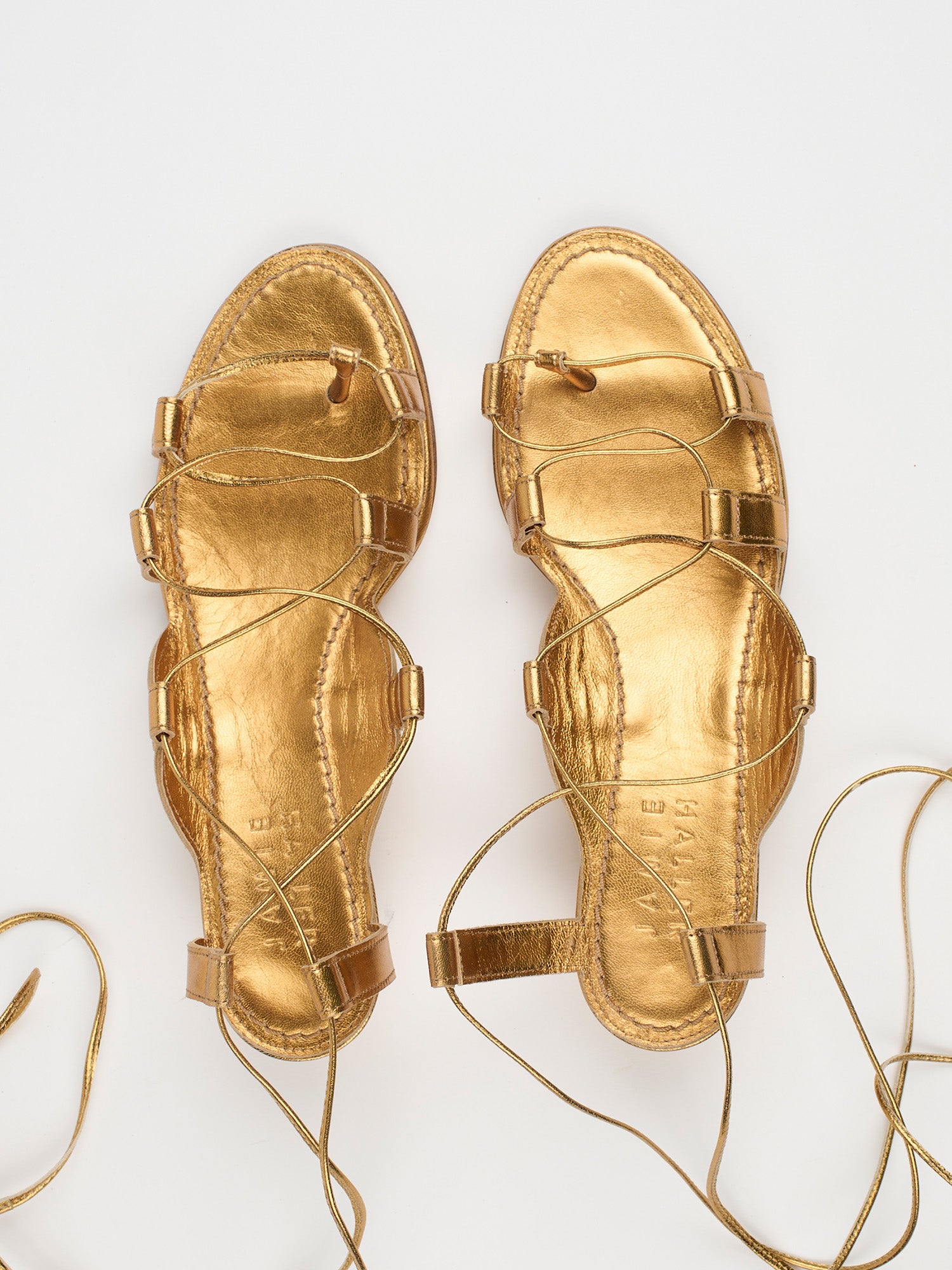 The Sparta Heel in Metallic Bronze