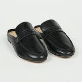 The Penny Loafer Mule in Black