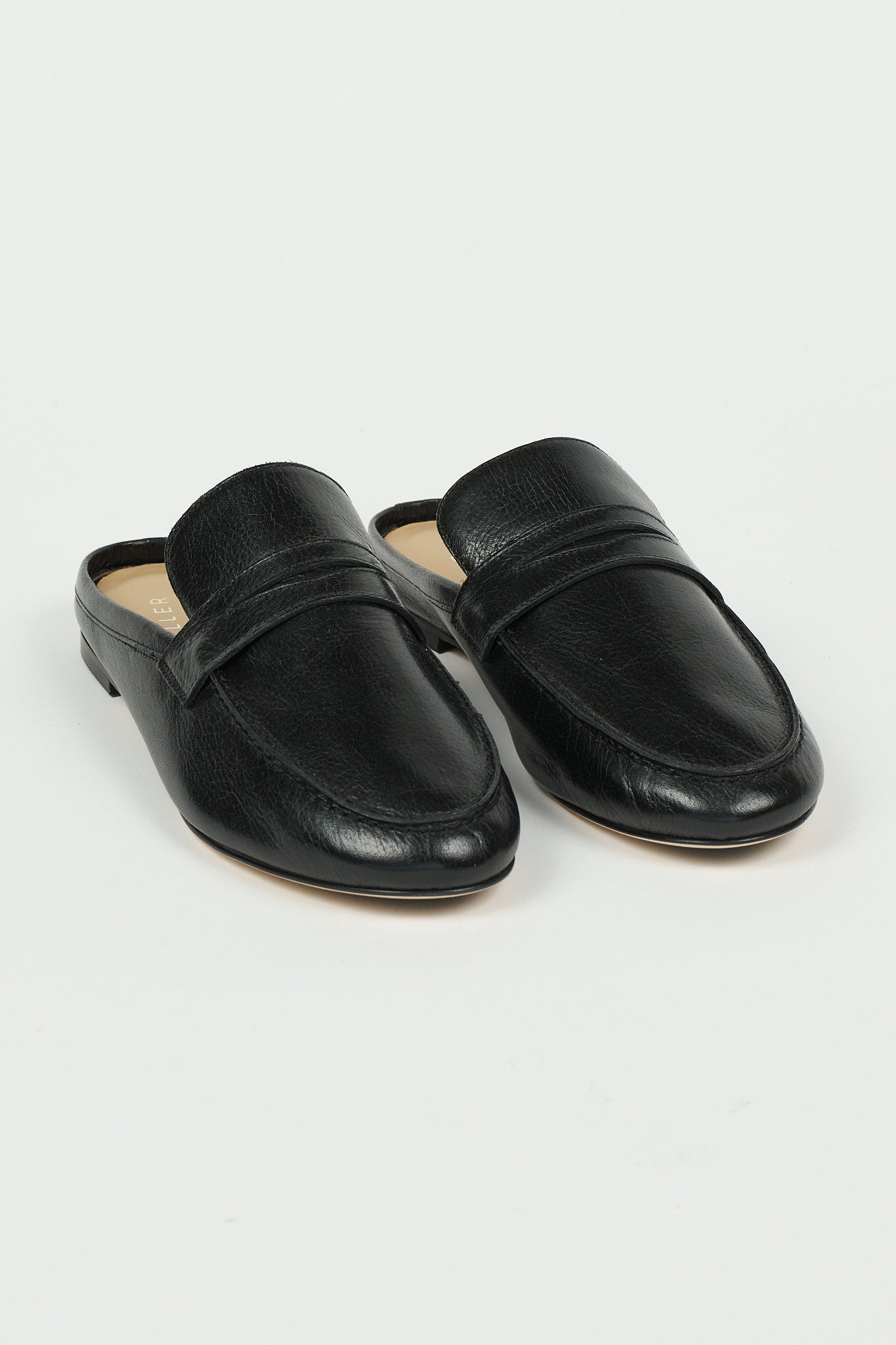 The Penny Loafer Mule in Black