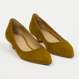 The Kitty Point Heel in Chartreuse